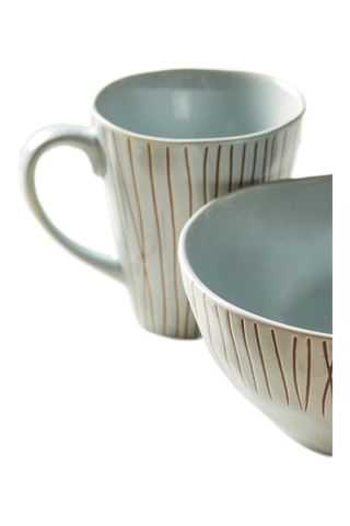 6 mugs en grès Calabran - 37 cl