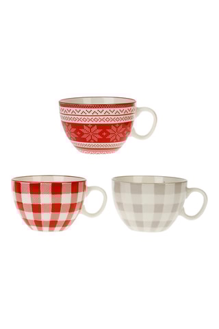 6 mugs en porcelaine Tetouan - 49 cl - Modèle aléatoire