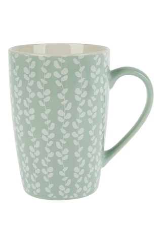 6 mugs en New Bone China Nature Botanique - 45 cl - Modèle aléatoire
