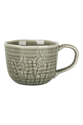 4 mugs en grès Slow Life Floralie - 40 cl