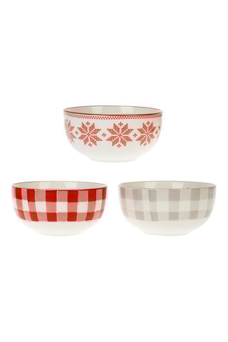 6 bols en porcelaine Tetouan - 60 cl - Modèle aléatoire