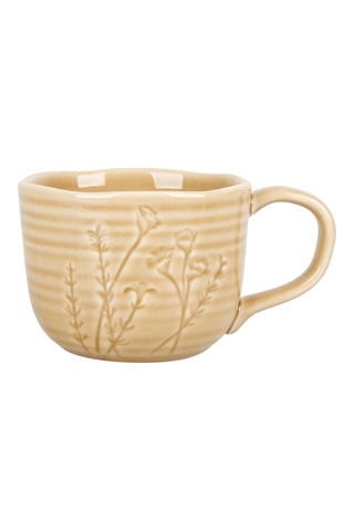 4 mugs en grès Slow Life Floralie - 40 cl