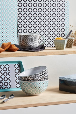 6 bols en grès Hygge - 63 cl