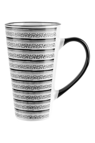 6 mugs en grès Ethnique - 55 cl