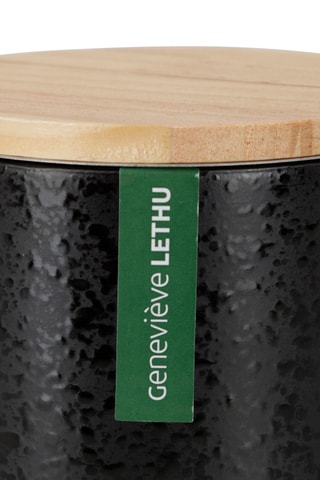 Tisanière en grès, acier inoxydable et pin Minuit - 45 cl