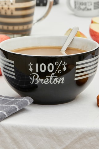 6 bols en grès Bretagne - 68 cl - Modèle aléatoire