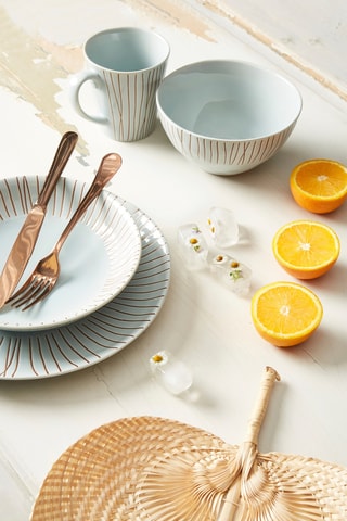 6 bols en grès Calabran - 75 cl