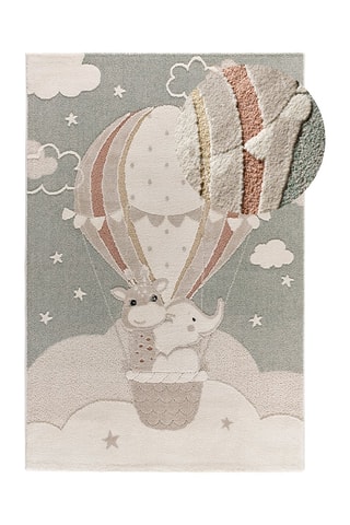 Vloerkleed Clown - Groen en Beige