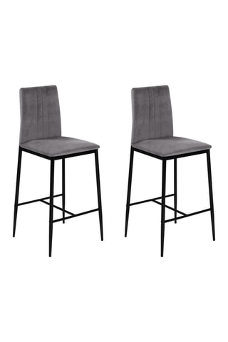 2 bancos Cinzento e preto