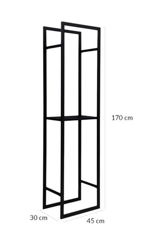 Suporte de lenha com prateleiras - 45 x 30 x 170 cm - 170 cm