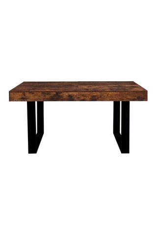 Mesa Brixton - Imitação de madeira e preto