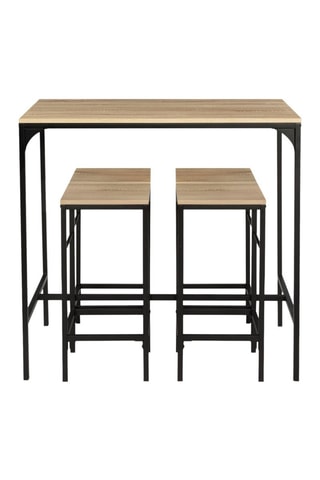Mesa de bar e 4 bancos de bar Pharell - 100 x 60 x 95 cm e 32 x 32 x 67 cm