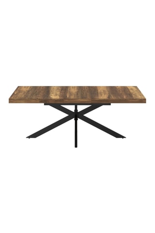 Mesa de refeição extensível Eliza - Imitação madeira e preto