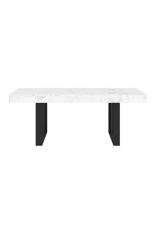Mesa extensível Brixton - Branco e preto