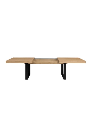 Mesa extensível Brixton Imitação de madeira e preto