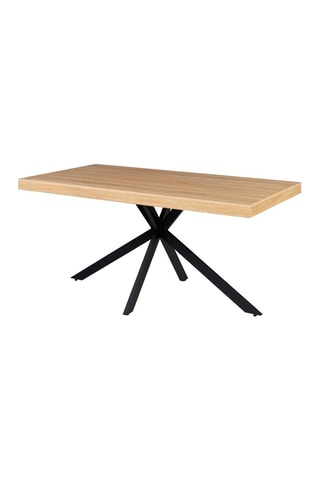 Mesa Brixton - Imitação de madeira e preto
