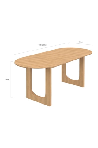 Mesa extensível Mathis - 200 x 75 x 90 cm