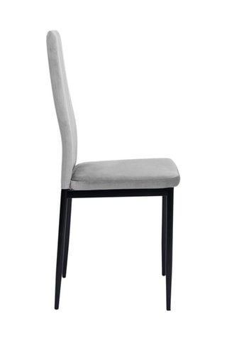 6 cadeiras Jade - 39 x 96 x 41,5 cm - Revestimento em veludo