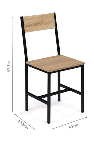 6 cadeiras Memphis - 41 x 85 x 45 cm   