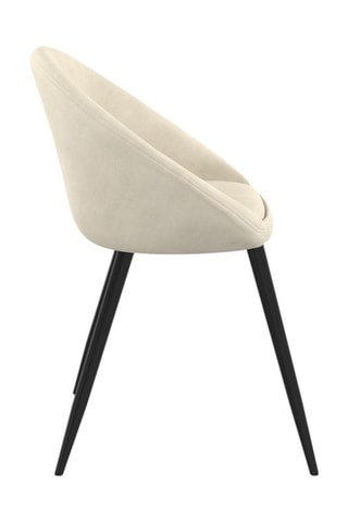 4 cadeiras Dory - Creme e preto