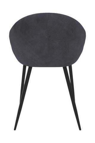 4 cadeiras Dory - Cinzento e preto