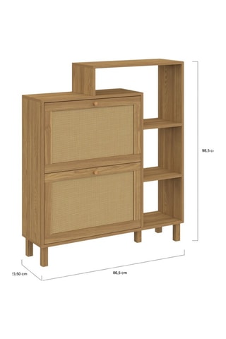 Sapateira Erin 2 batentes - 86,5 x 23,5 x 98,5 cm