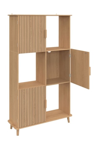 Estante Faustine 3 portas - 80 x 30 x 143 cm 