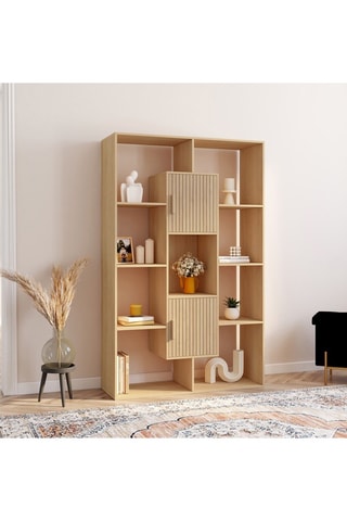 Biblioteca 2 portas Faustine - 90 x 30 x 143 cm