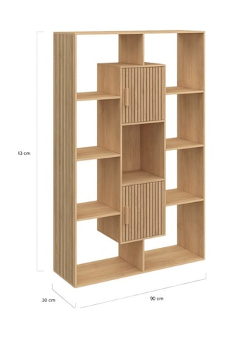 Biblioteca 2 portas Faustine - 90 x 30 x 143 cm