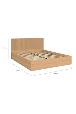 Cama com arrumação e sommier Faustine - Área de deitar 160 x 200 cm