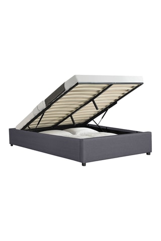 Cama com arrumação e estrado Otto Cinzento