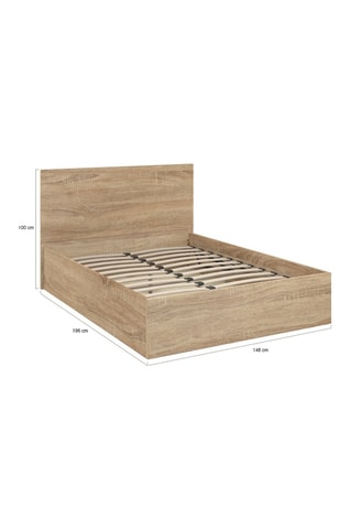 Cama com arrumação Sicilia - Imitação de madeira