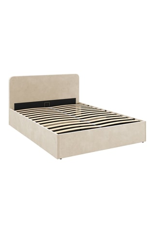 Cama com arrumação e sommier Louise - Bege