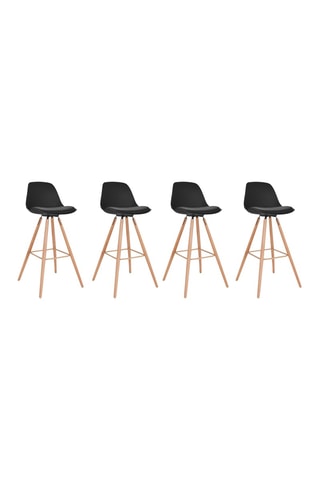 4 bancos de bar Oslo - 38 x 74 x 97 cm