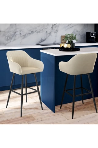 2 bancos de bar Ariana - 47 x 93 x 46 cm