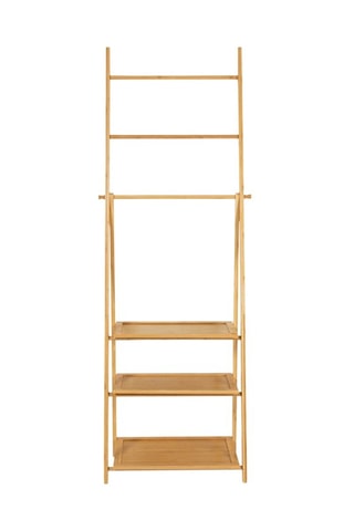 Estante suporte para toalhas Maya - Estrutura em bambu - 53 x 31 x 152 cm