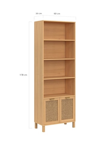 Biblioteca 2 portas Eve - 60 x 170 x 30 cm