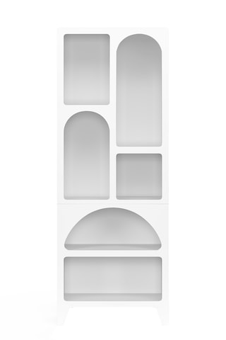 Etagère organique 6 compartiments blanche 160cm