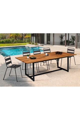 Mesa de jardim extensível - 200 x 90 x 75 cm