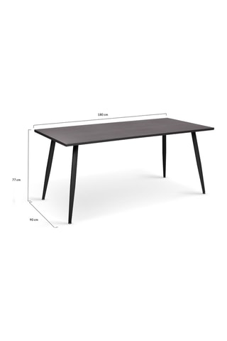 Mesa de jardim - Antracite - 180 x 90 x 77 cm