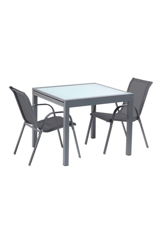 Mesa de jardim extensível - Cinzento