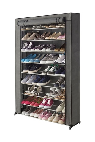Sapateira flexível Cinzento - 91 x 24 x 140 cm