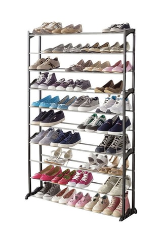 Sapateira flexível Cinzento - 91 x 24 x 140 cm