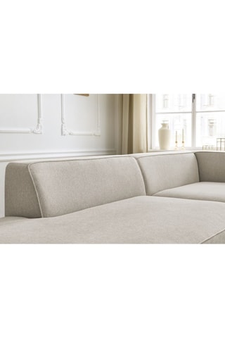 Canapé d'angle droit Rousseau - Beige