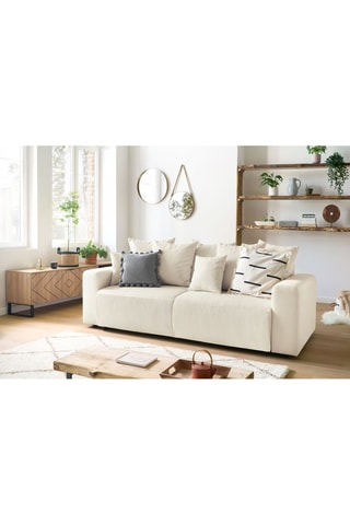 Canapé convertible Envy - Crème - Couchage 152 x 190 cm
