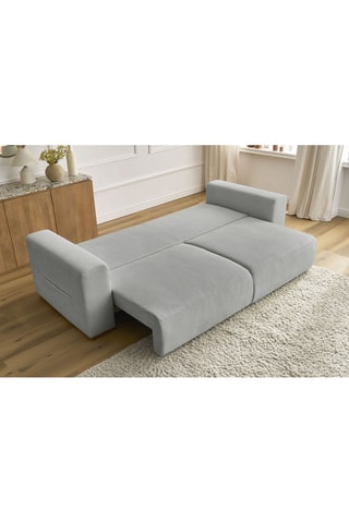 Canapé convertible Sidonie - Gris clair - Couchage 152 x 190 cm