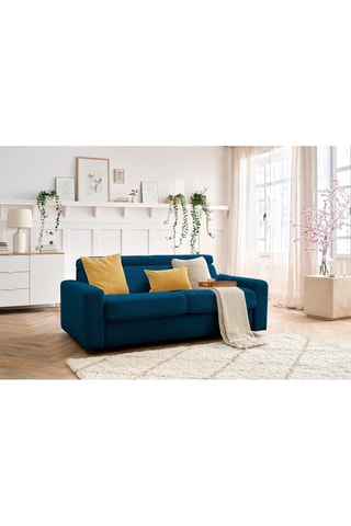 Canapé convertible Monaco - 
Bleu marine - Couchage 190 x 140 cm