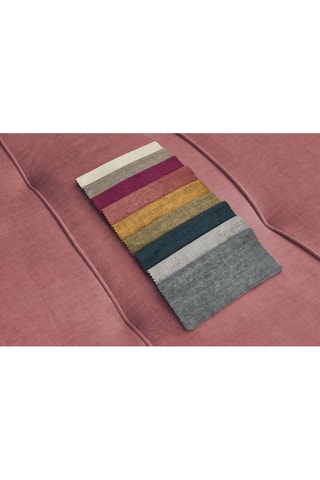 Canapé d'angle réversible convertible Arsène - Orange - 3 places - En tissu velours - Couchage 232 x 135 cm