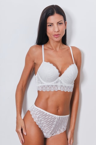 Soutien-gorge et tanga Lochar - Blanc
