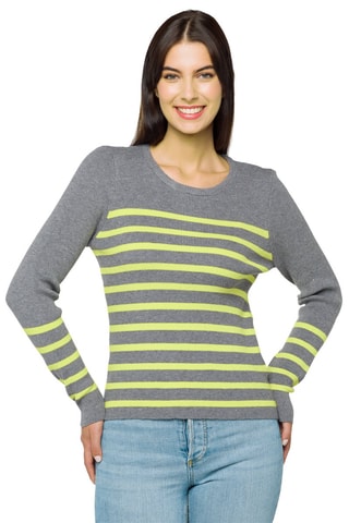 Pull Selene - Gris et vert citron